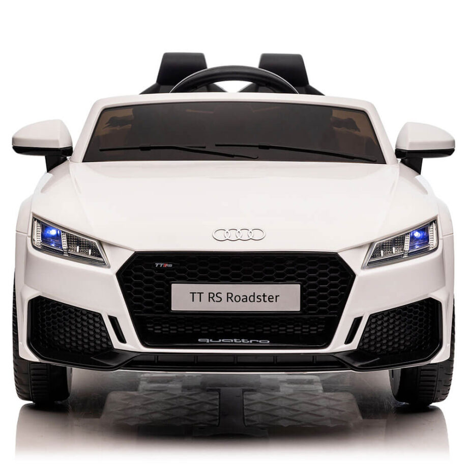 Masinuta electrica copii Audi TT alb acumulatori baterie