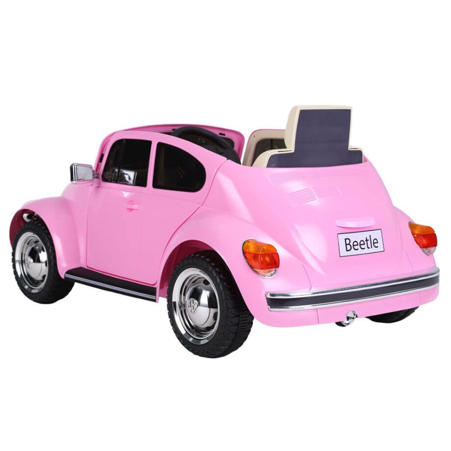 Masina electrica pentru copii fete roz VW Beetle Bital