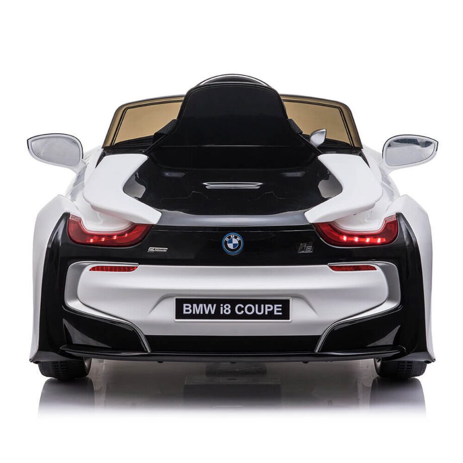 Masinuta electrica BMW i8 coupe alb spate