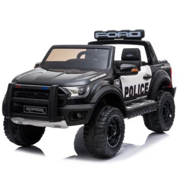 Masinuta electrica FORD Ranger Raptor de Politie negru pentru copii