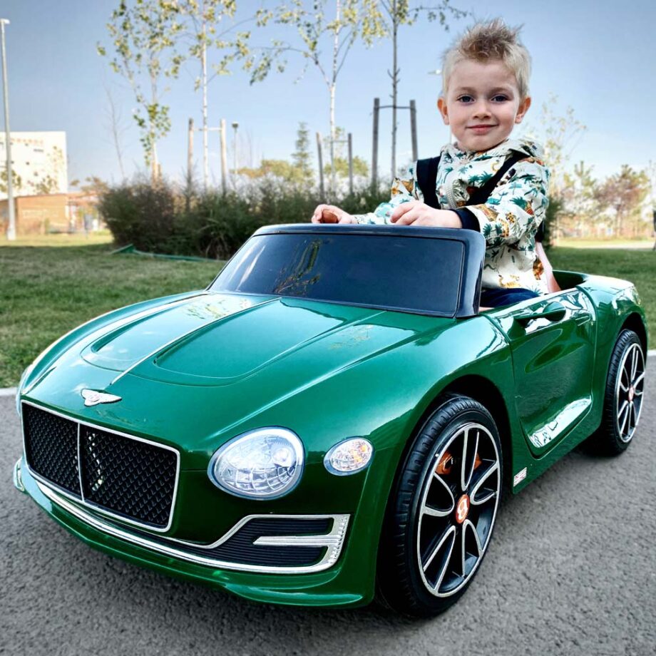 Masinuta electrica pentru copii Bentley EXP verde telecomanda acumulatori