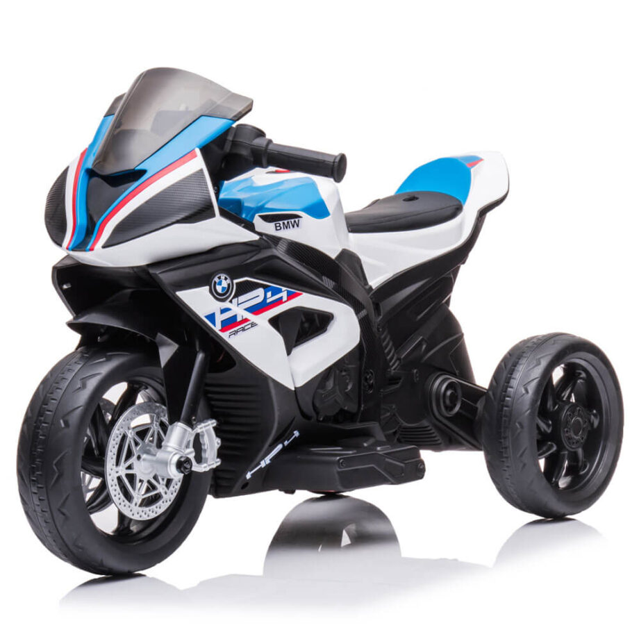 Motocicleta electrica copii BMW HP4 albastra