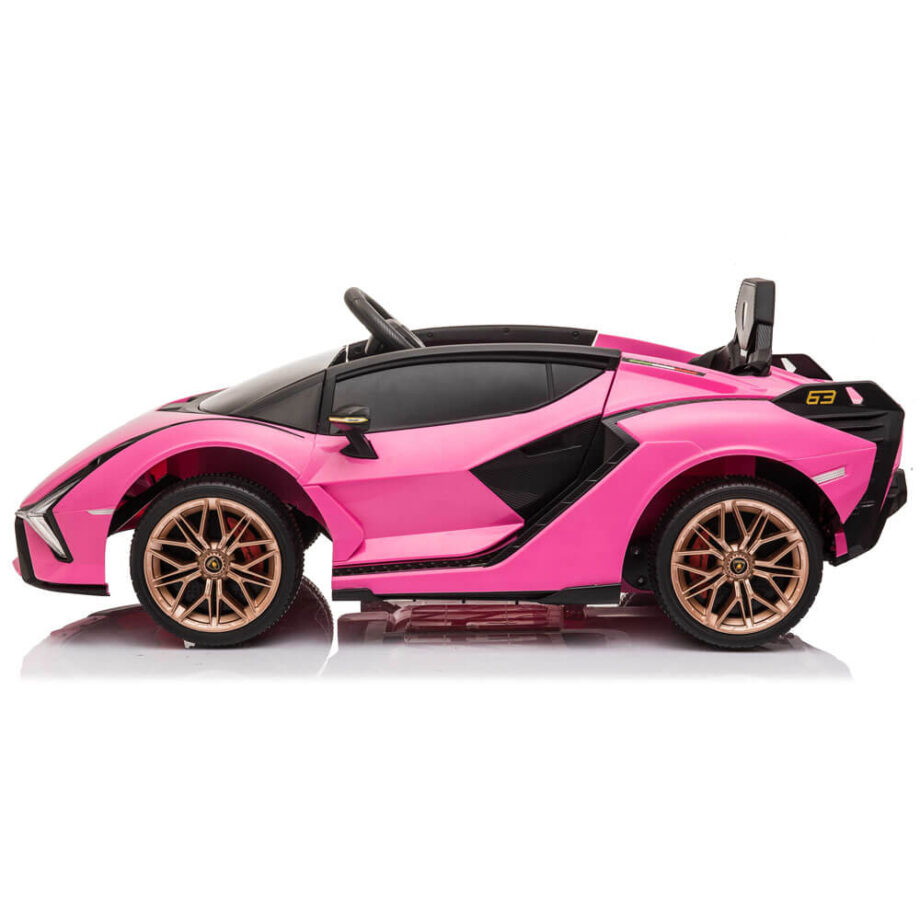 Masinuta electrica copii Lamborghini Sian roz COCO TOYS