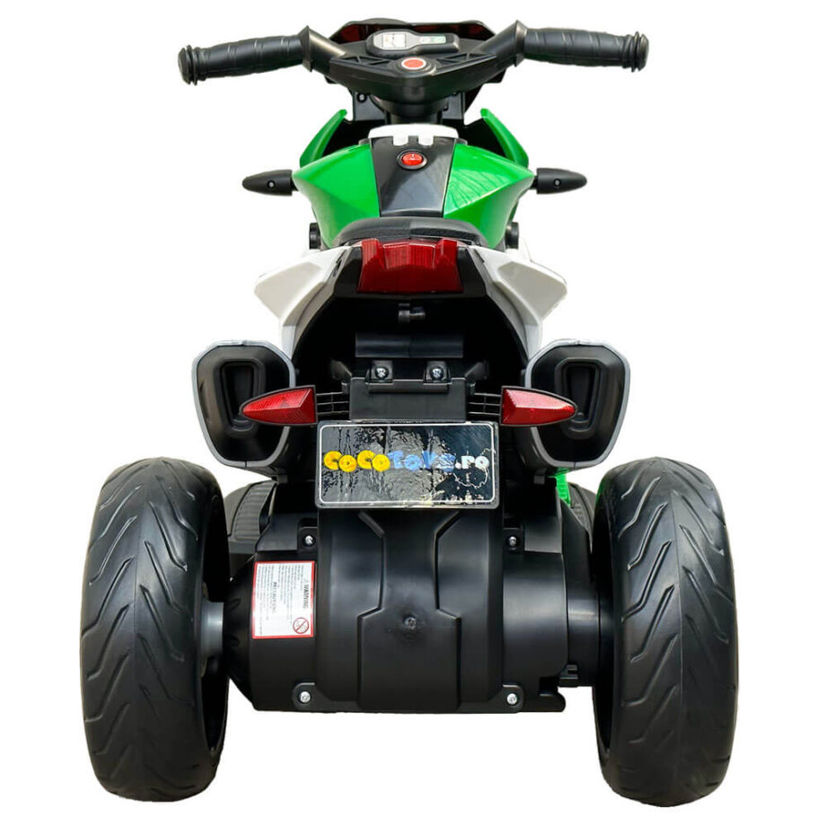 Motocicleta electrica copii QLS 801 motor 12 volti verde