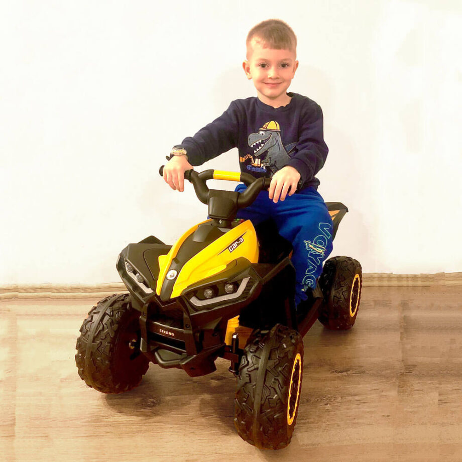 ATV electric pentru copii de 2 3 4 5 ani HL578 galben