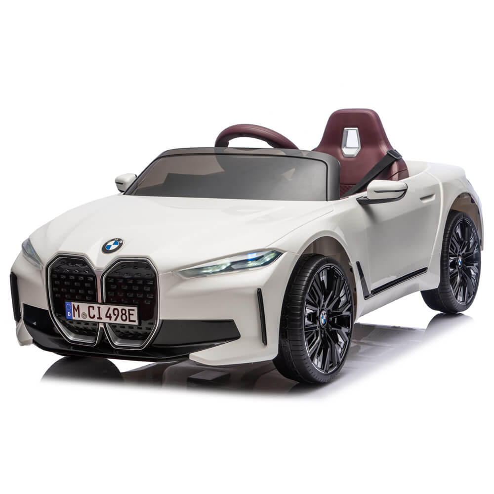 Masinuta electrica copii BMW i4 alba JE1009 COCO TOYS JE 1009