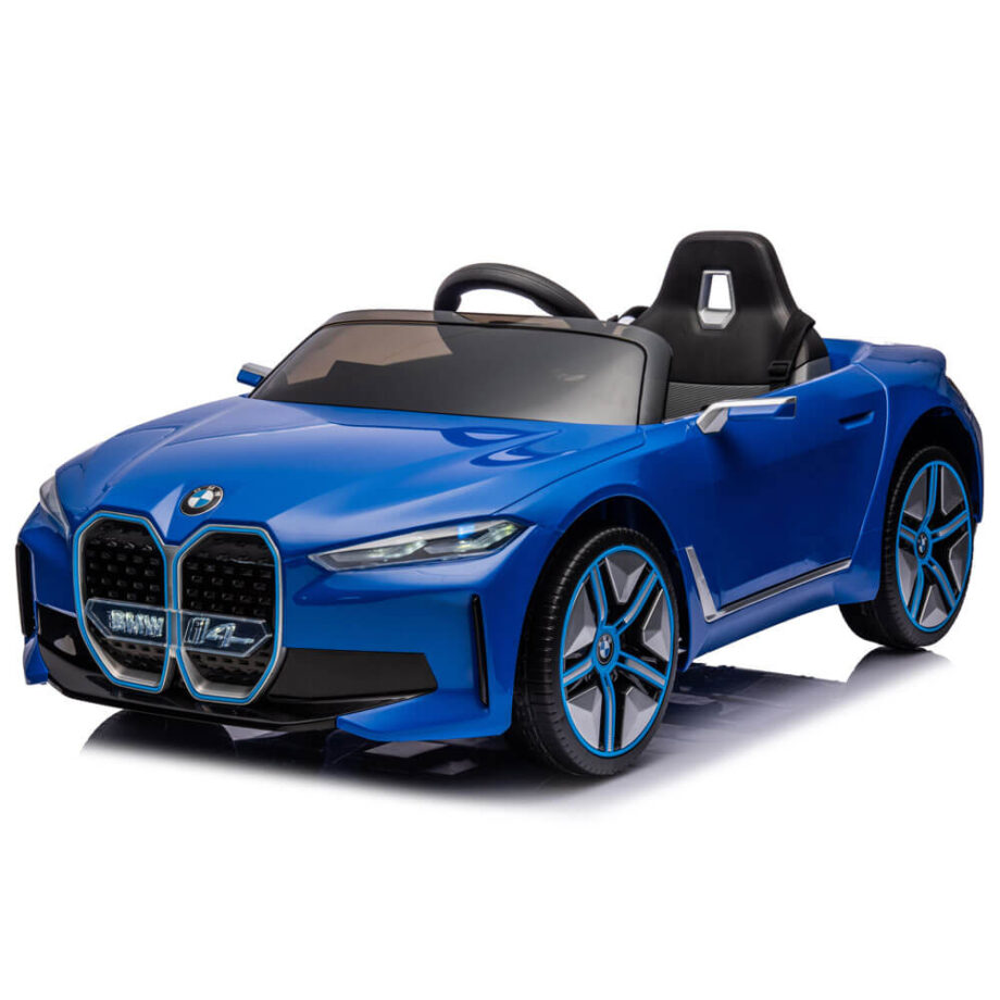 Masinuta electrica copii BMW i4 albastra JE1009 COCO TOYS