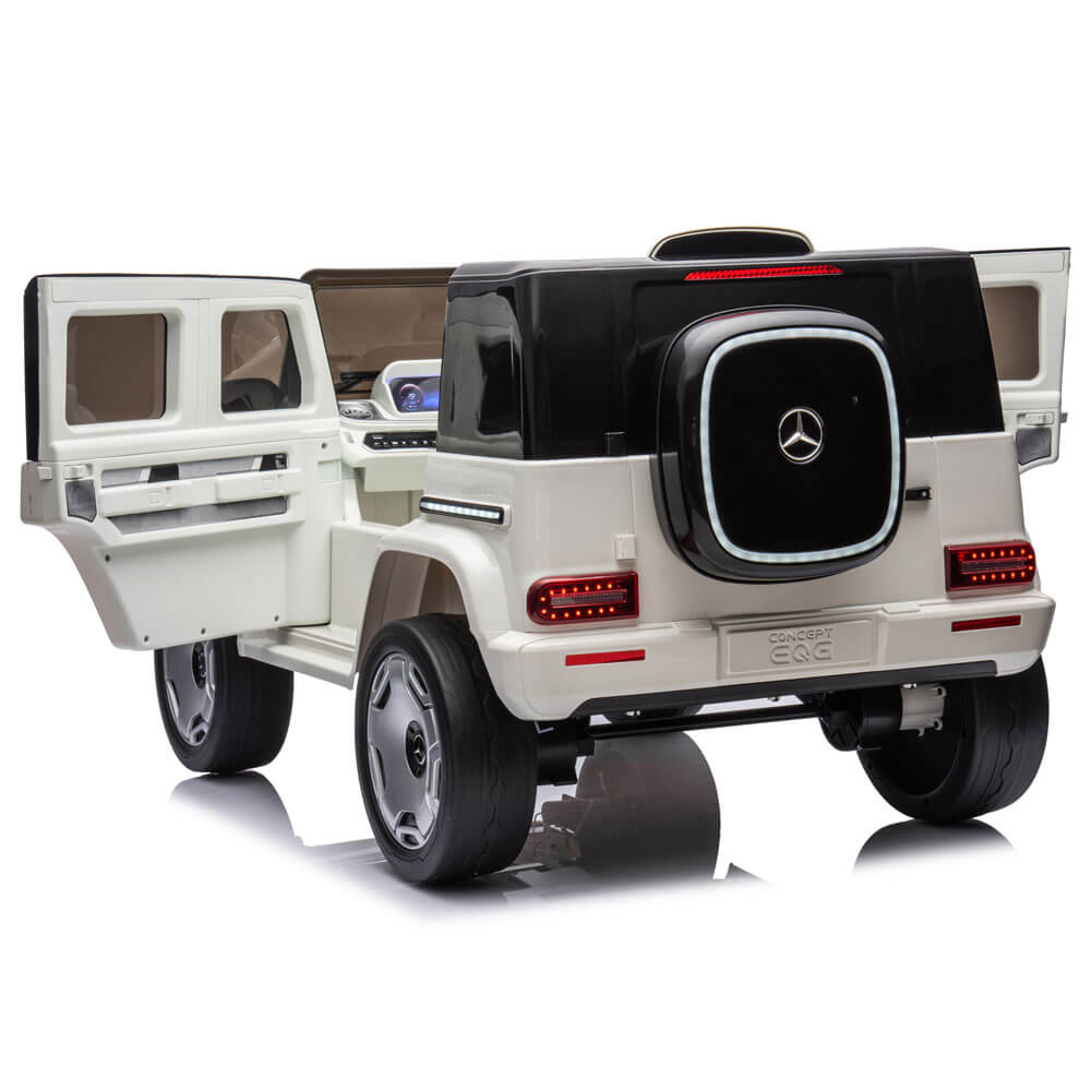 Masinuta electrica pentru copii Mercedes EQG Concept JJ2088 alba usi cu deschidere