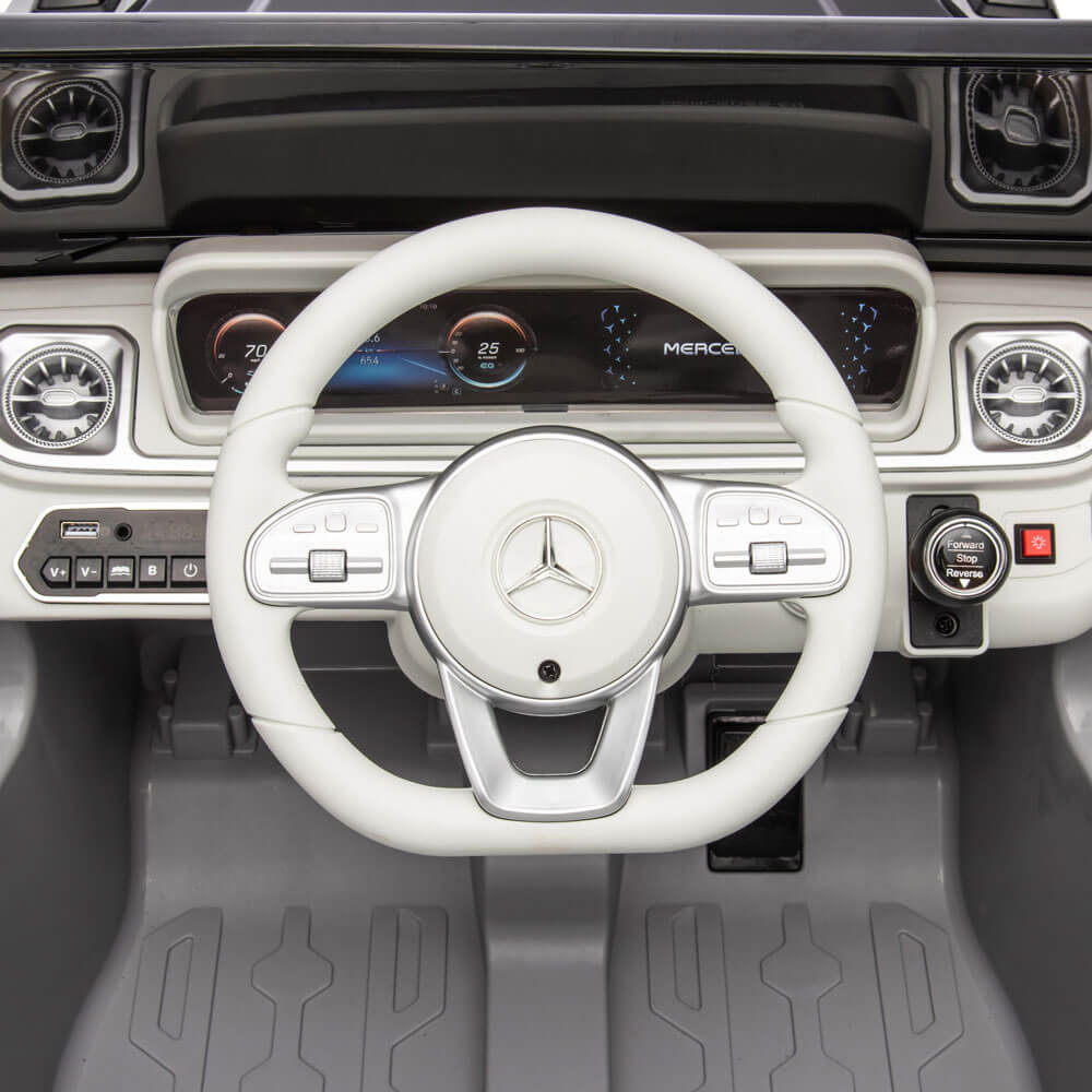 Masinuta electrica pentru copii Mercedes EQG Concept JJ2088 gri interior volan