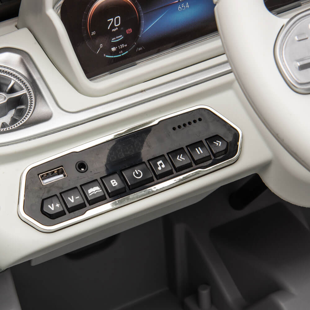 Masinuta electrica pentru copii Mercedes EQG Concept JJ2088 gri mp3 player muzica bluetooth