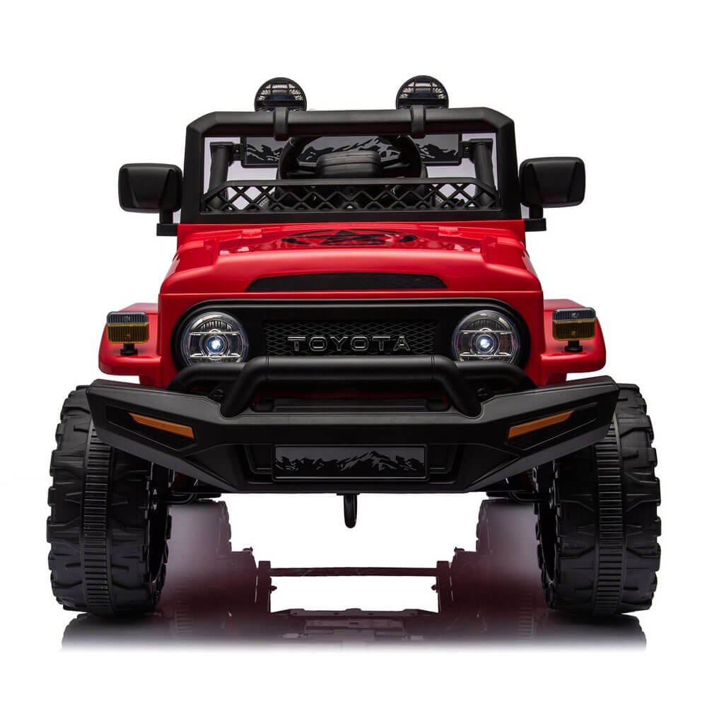 Masinuta electrica pentru copii Toyota FJ Cruiser JJ2099 rosie roti cauciuc EVA