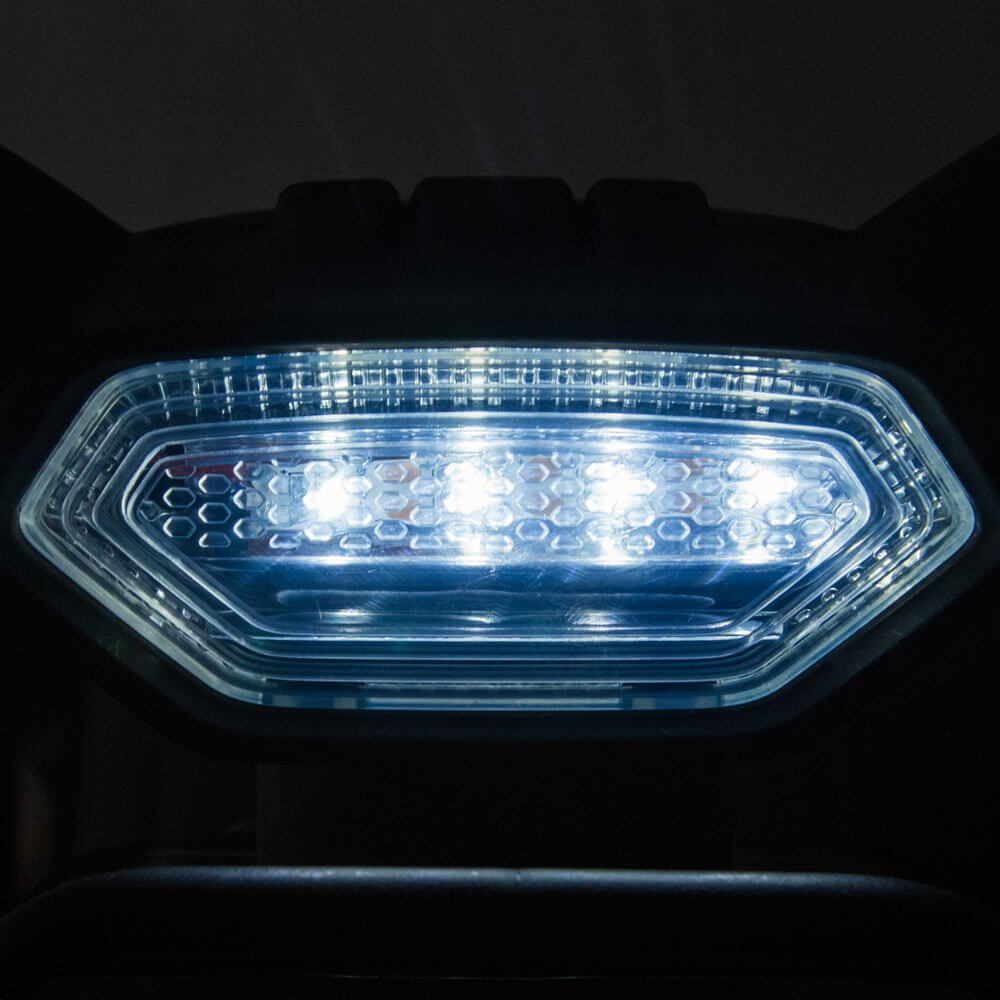 ATV electric pentru copii far cu lumina led JS320 rosu