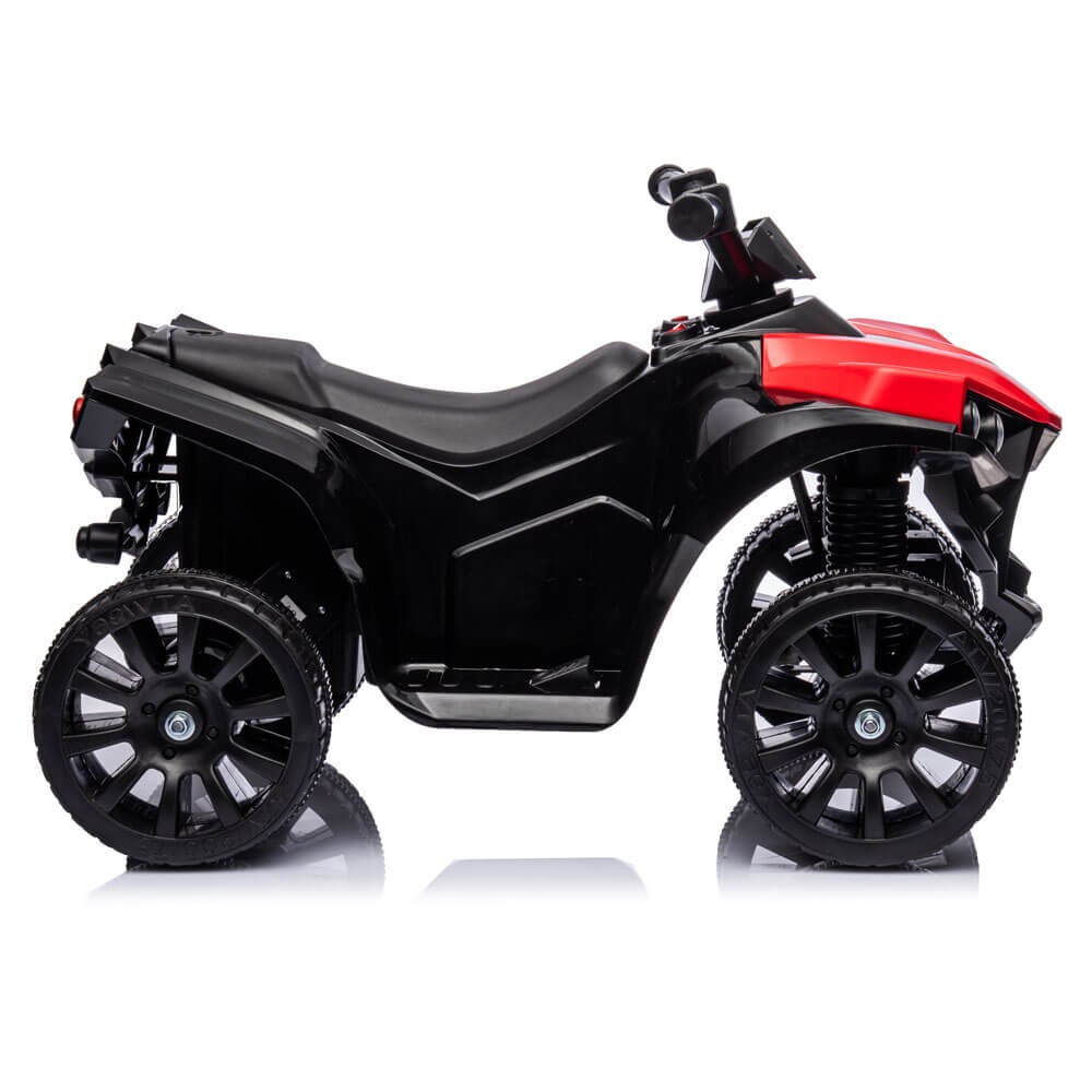 ATV electric pentru copii de 2 ani 3 ani XB 8118 rosu roti plastic banda de cauciuc