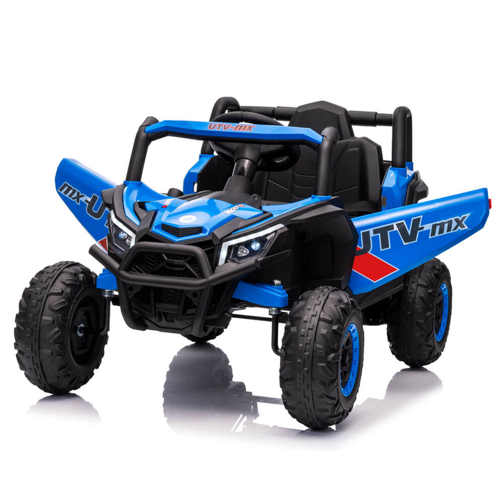 Buggy UTV electric pentru copii XMX631 albastru roti cauciuc EVA