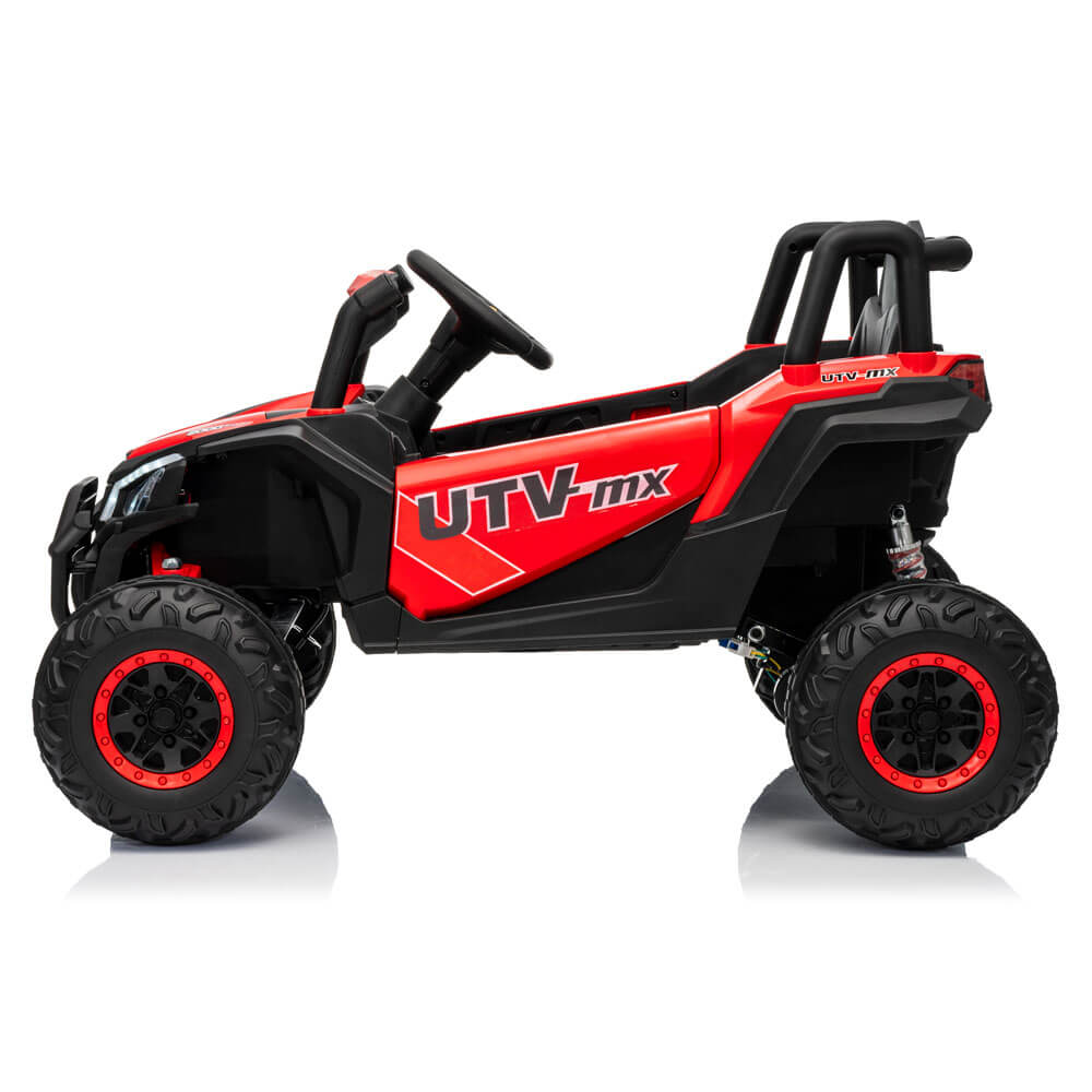 Buggy UTV electric pentru copii XMX631 rosu 2 motoare 12V Volti acumulator baterie