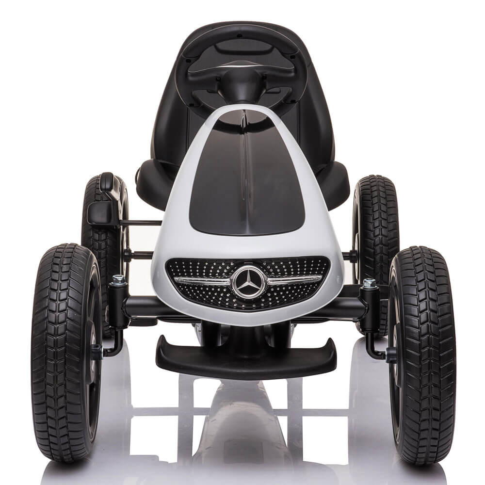 Kart cu pedale pentru copii 3 4 5 6 7 ani Mercedes XMX610 alb