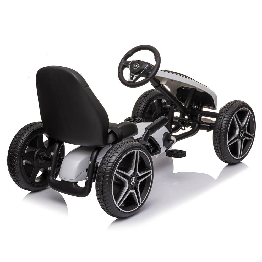 Kart cu pedale pentru copii Mercedes XMX610 alb COCO TOYS