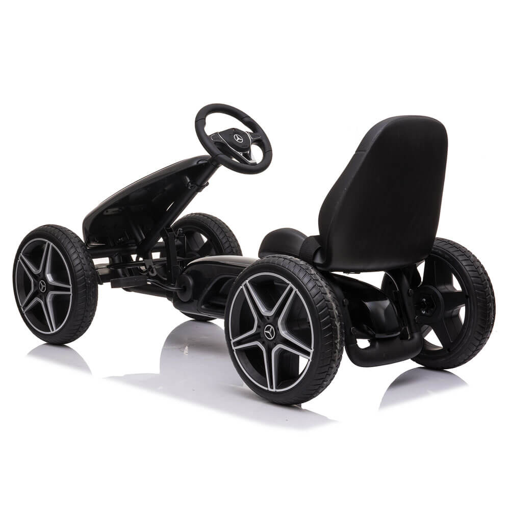 Kart cu pedale pentru copii Mercedes XMX610 negru COCO TOYS centura de siguranta