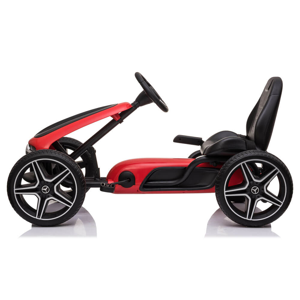 Kart cu pedale pentru copii Mercedes XMX610 rosu roti spuma cauciuc EVA
