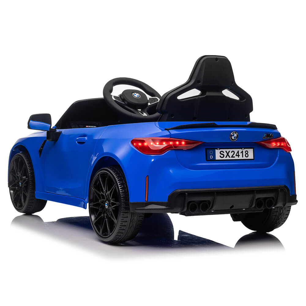 Masinuta electrica pentru copii BMW M4 COCO TOYS alba acumulator baterie