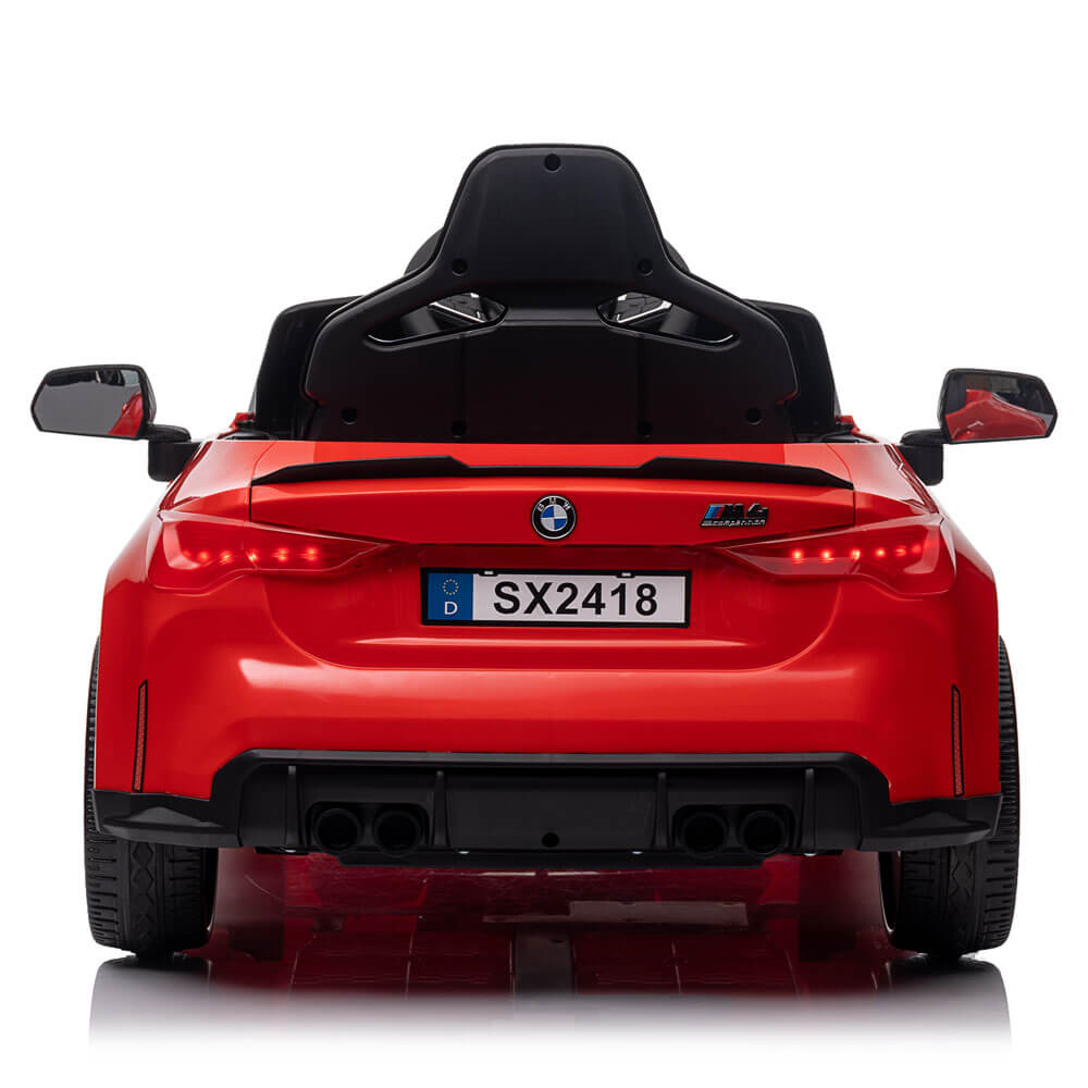 Masinuta electrica pentru copii BMW M4 COCO TOYS rosie 2 motoare electrice 12V 12 Volti