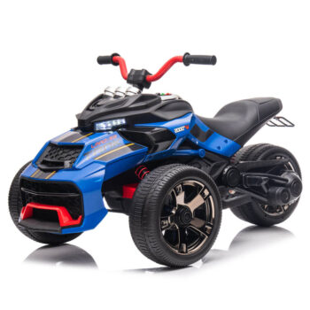 Trike electric pentru copii XB 3118 COCO TOYS albastru motocicleta cu trei roti