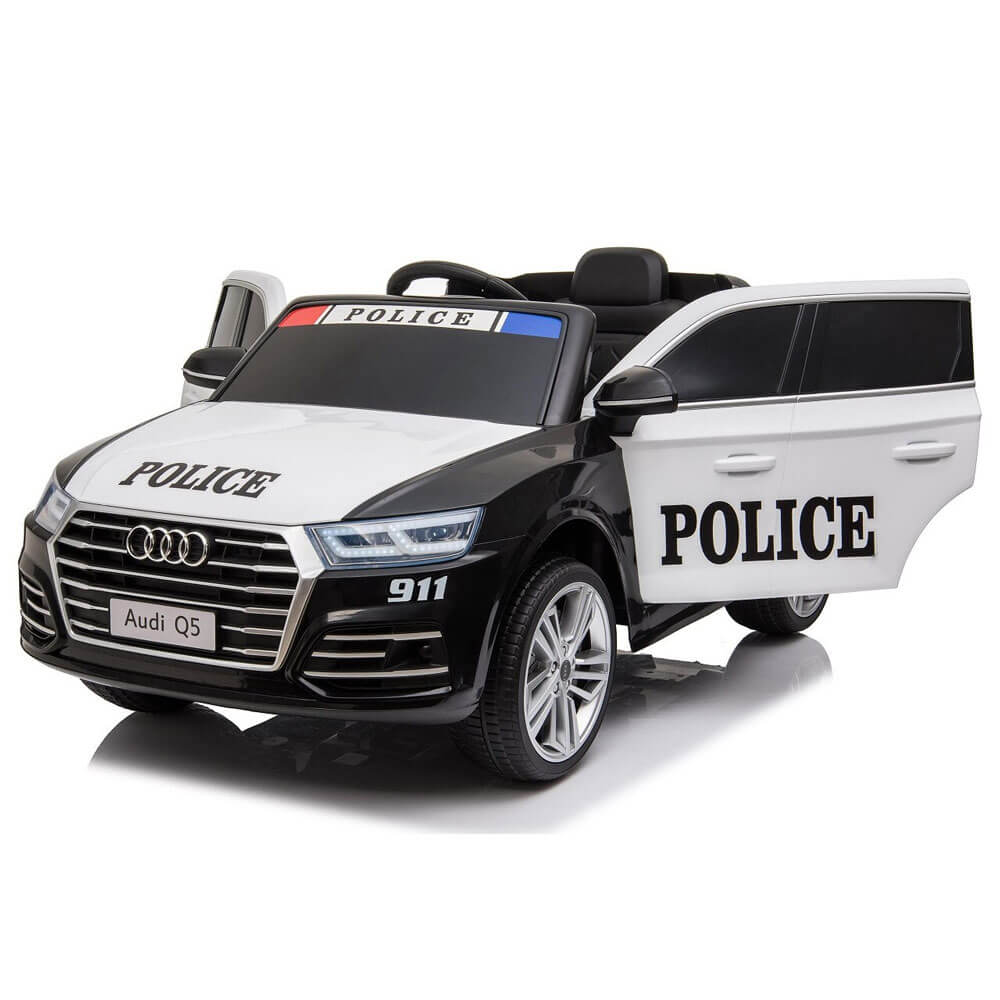 Masinuta electrica de politie pentru copii Audi Q5 COCO TOYS HZB 108 usi cu deschidere