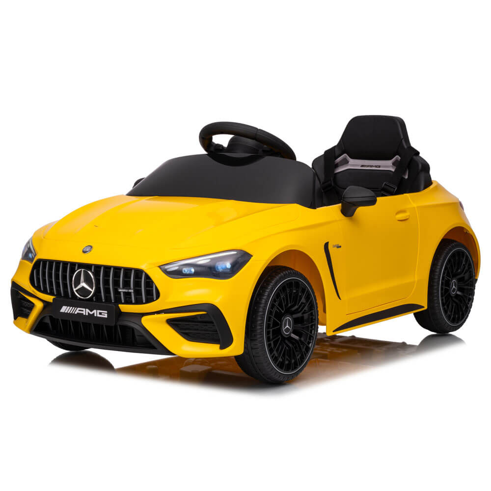 Masinuta electrica pentru copii Mercedes CLE 53 AMG COCO TOYS cadoupentru copii de 1 2 3 ani galben Standard 6 Volti