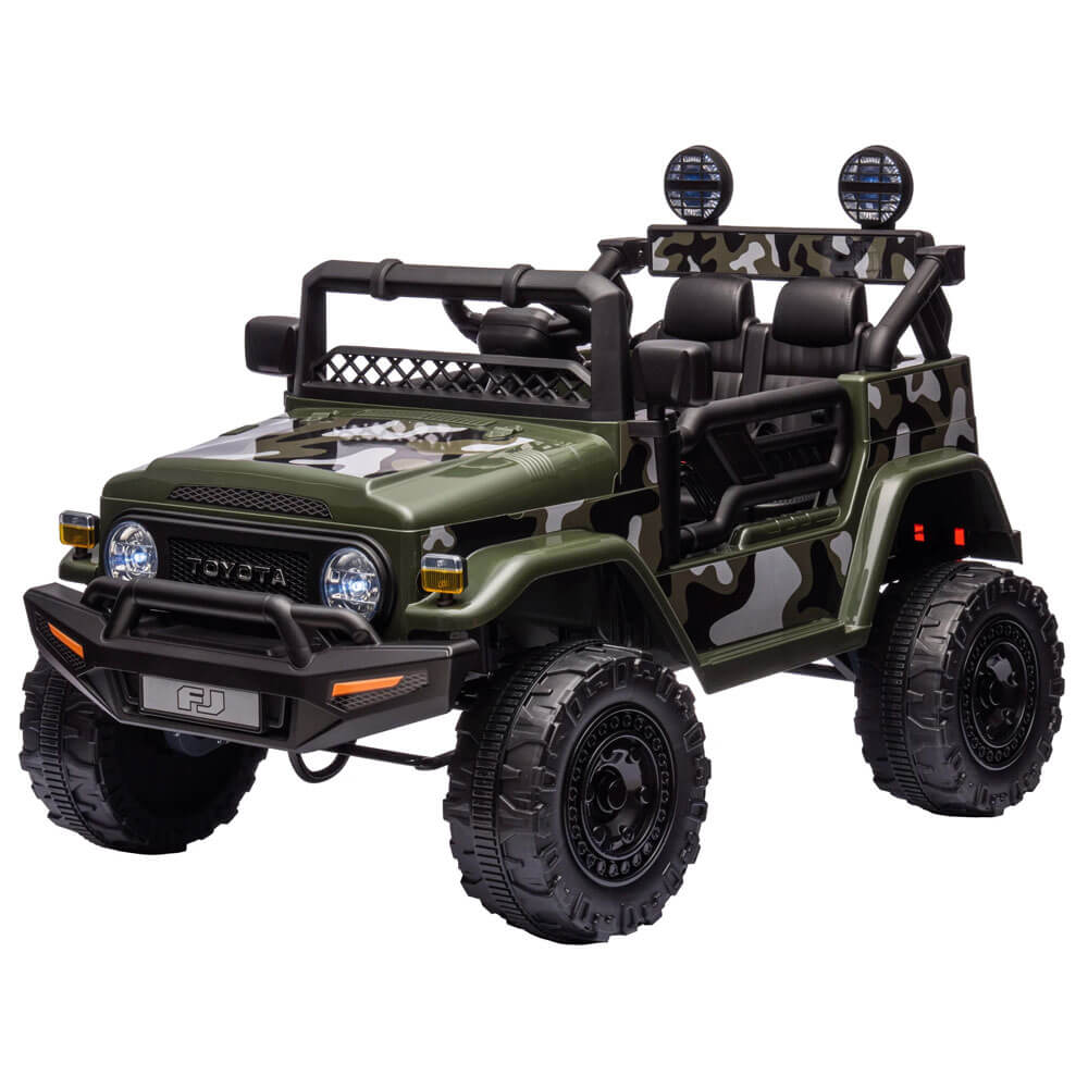 Masinuta electrica pentru copii Toyota FJ Cruiser JJ2099 verde camuflaj